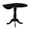International Concepts Round 42 in Round Dual Drop Leaf Pedestal Table, 35.5 inH, Black, 42 W, 42 L, 35.5 in H, Wood K46-42DPT-6B - alternate 5